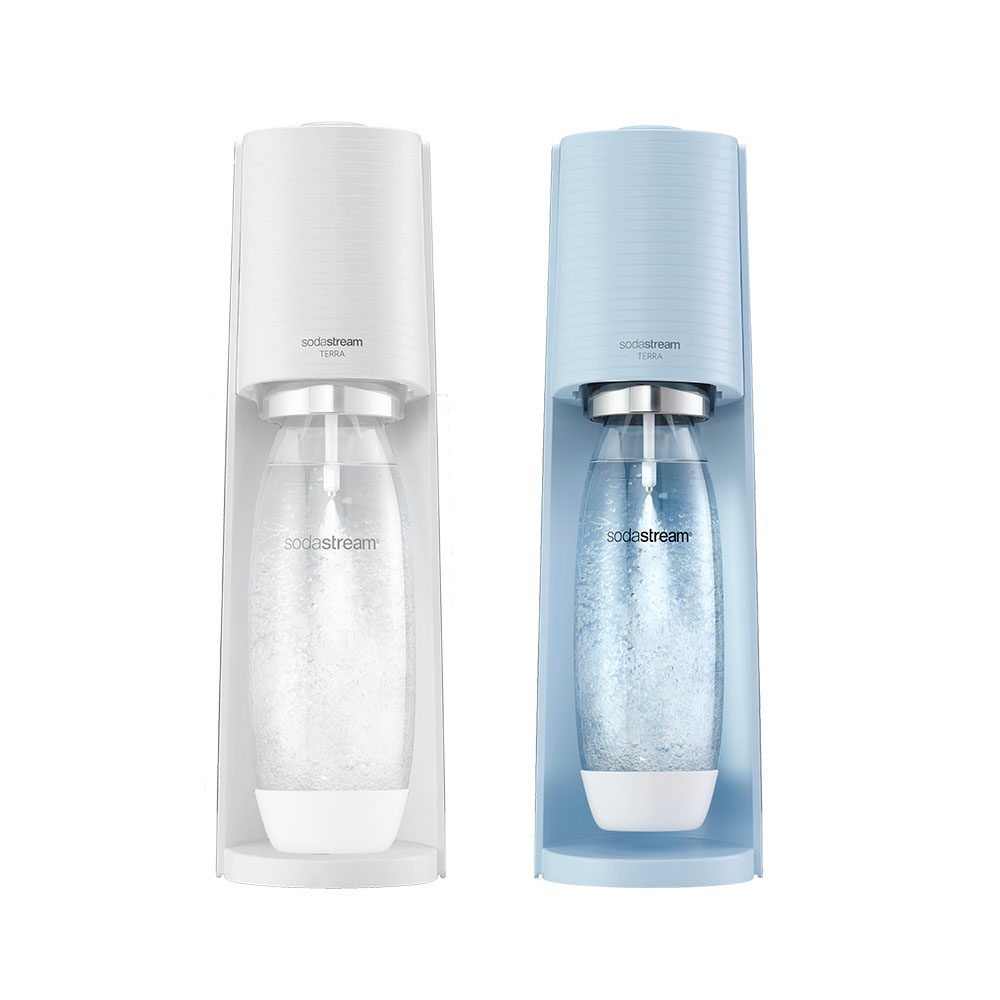 SodaStream TERRA快扣機型氣泡水機(純淨白/迷霧藍)
